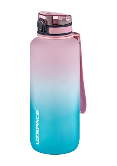 Uzspace Motivasyon Matarası 1500 Ml Mega Büyük Boy Çift Renk 8 Farklı Renk Genel