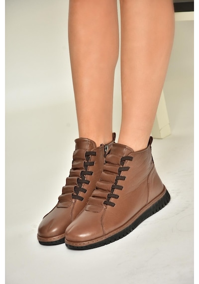 Fox Shoes T555366203 Kahverengi Hakiki Deri Comfort Ortopedik Taban Kadın Bot Kahverengi Fox Shoes T555366203 Kahverengi Hakiki Deri Comfort Ortopedik Taban Kadın Bot Kahverengi