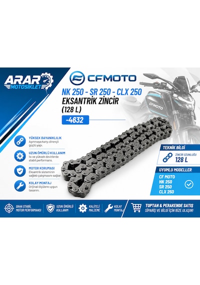 Cf Moto Nk 250-sr 250- Clx 250 Eksantrik Zincir 128 L -4632 Eksantrik Zinciri