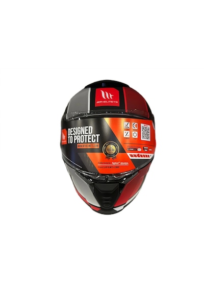 Mt Thunder 4 SV Tears B5 Kapalı Kask Kırmızı Mat Siyah
