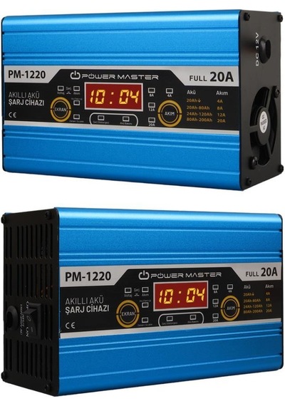 Powermaster PM-1220 12 Volt Max 20 Amper Akü Şarj Cihazı