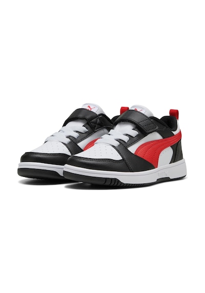 Puma Rebound V6 Lo Ac+ Ps-white-red-black Çocuk Ayakkabı-beyaz-2060 Beyaz