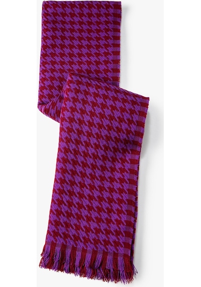 Koton Kazayağı Desenli Atkı Püsküllü Bordo 4wak50227aa 4WAK50227AA464 Bordo