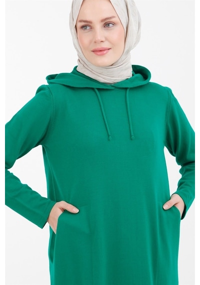 Armine Trend Triko Elbise 22KD902 Netfi Yeşil