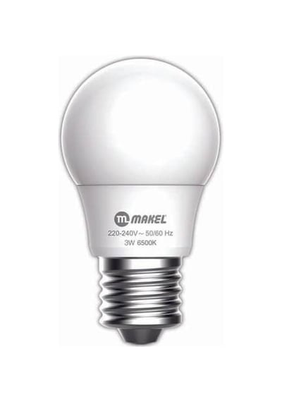Makel 3W Led Ampul 6500K Makel E27 Beyaz Işık Makel 3W Led Ampul 6500K Makel E27 Beyaz Işık