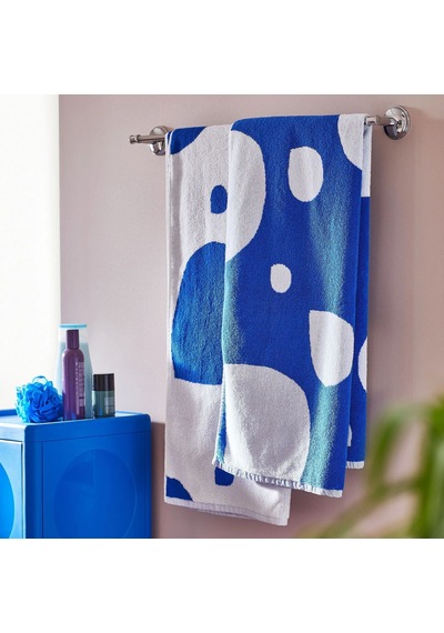 Ikea Bergvattnet Banyo Havlusu 70 X 140 Cm Beyaz - Mavi