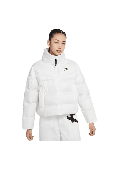 Nike Sportswear Down Fill Therma Fit City Series Full Zip Kadın Bol Kesim Kaz Tüyü Spor Ceket Beyaz Beyaz