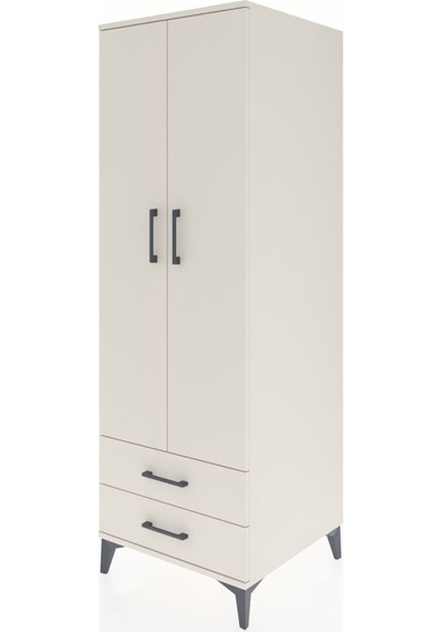 Kronos Dolap 4 Raflı Tek Çekmeceli 2 Kapaklı 60x59x182 Çam-aytaşı Aytası