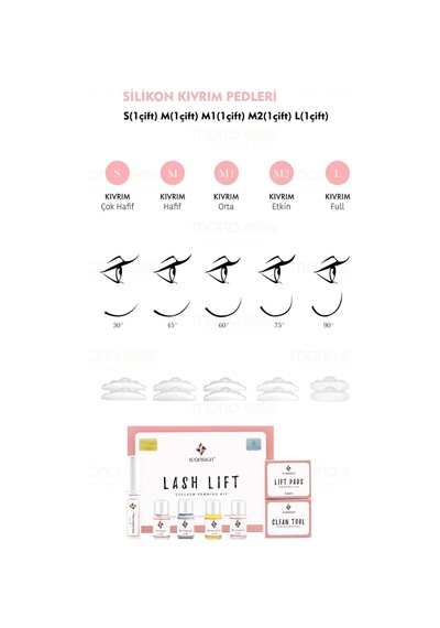 Kirpik Ve Kaş Lifting Seti, Kirpik Perması, Lash Lift Full Set