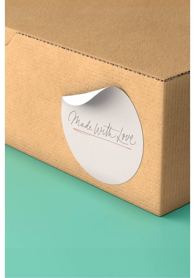 Minimal Made With Love Beyaz Sticker 3x3cm St2290 Çok Renkli