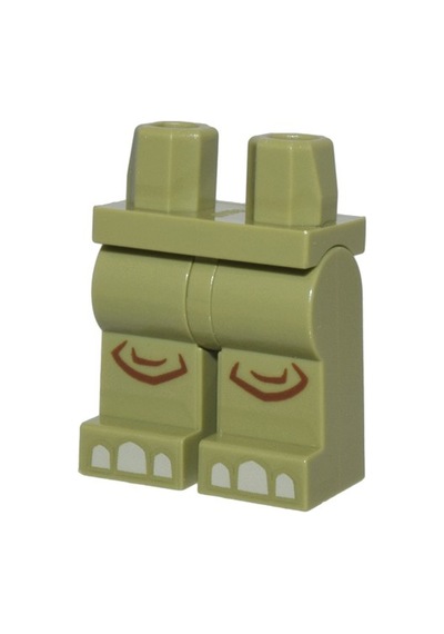 Minifigür Parçaları: Legs Decorated, Bacak, Ayak: 970c00pb1570