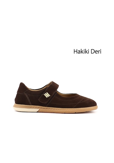 Gönderir Kadın Kahve Süet Mary Jane Hakiki Deri Babet Dyza85245733 Kahverengi