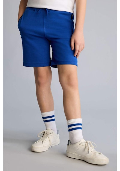 Defacto Oversıze Sweatshirt Kumaşı Şort Erkek Çocuk H2027a826smbe52 Mavi-be52 Defacto Oversıze Sweatshirt Kumaşı Şort Erkek Çocuk H2027a826smbe52 Mavi-be52