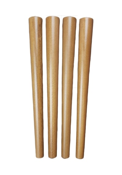 Gürgen Ahşap Sandalye Sehpa Ayağı Metrik-8 Vidalı 42 Cm - 4 Adet Ceviz Renk