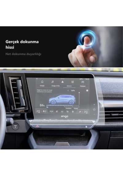 Renault Megane E Tech Multimedya Mat Ekran Koruyucu 9 İnç