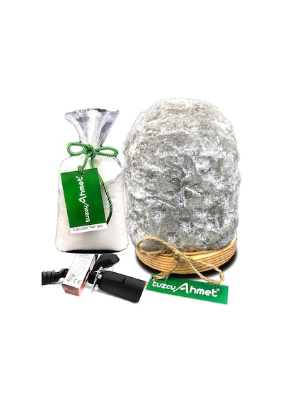 Tuzcu Ahmet 9-10 KG Doğal Çankırı Tuz Lambası 1 KG Kaya Tuzu Hedi