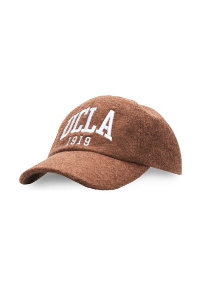 Ucla Axıs Kahve Baseball Cap Nakışlı Ve Kaşe Kumaş Unisex Şapka Kahverengi