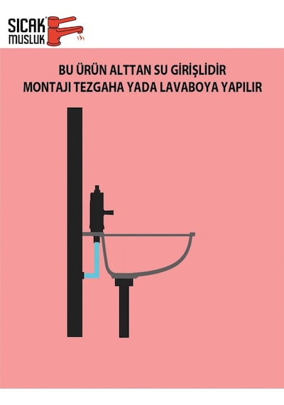 Sıcak Musluk Elektrikli Ani Su Isıtıcı Termal Şofben Musluk Asg-1B Beyaz