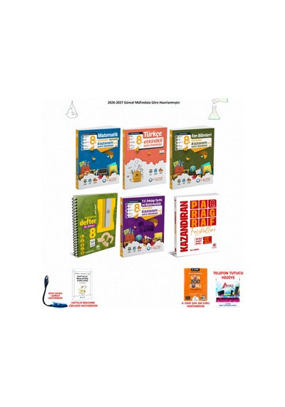 Çanta 8. Sınıf Lgs Tüm Dersler 222 6 Kitap Seti