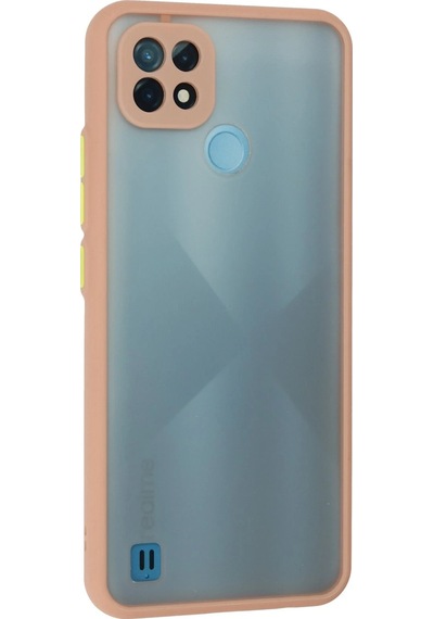 Newface Realme C21 Kılıf Montreal Silikon Kapak Semeglbl - 3 - Pembe