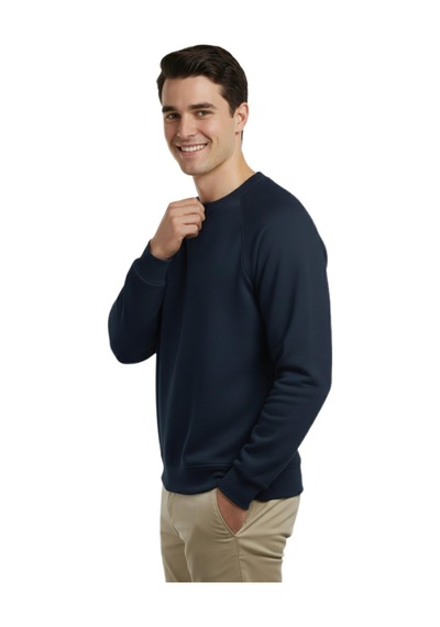 Raymons Erkek Spor Reklam Kol Sweatshirt Regular Fit Bgl-st04951 Lacivert