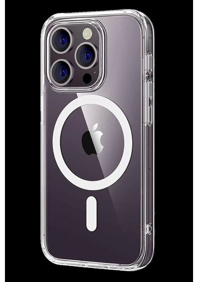Apple İphone 16 Pro Max Combo Sert Şeffaf Magsafe Kapak - Şeffaf