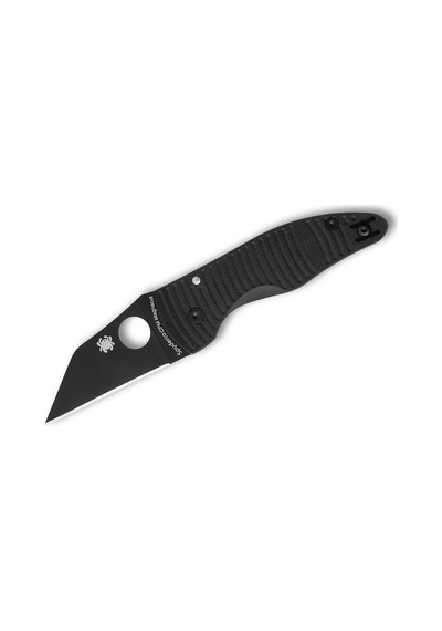 Spyderco Microjimbo Salt Black G-10 Cpm Magnacut Black Blade Plainedge Kamp Çakı Siyah