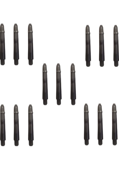 5 Set 15 Adet 48mm Siyah Şeffaf Polikarbon Pc Dart Shaft-şaft