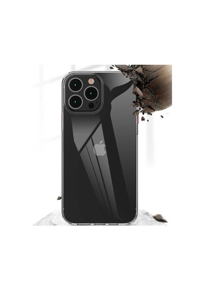 Apple Uyumlu iPhone 13 Pro Max Kılıf Şeffaf Lüx Ultra Koruma Silikon Renksiz