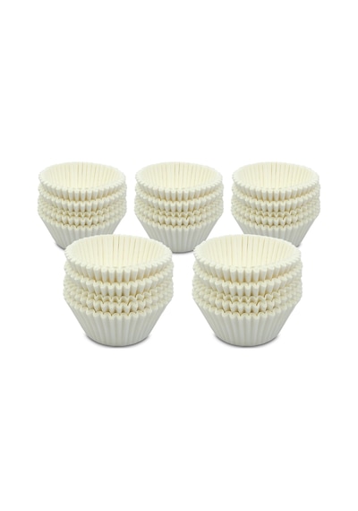 Kafem Muffin Kek Kapsülü Beyaz Büyük Boy No:2 100lü X 5 Paket - K42 Beyaz