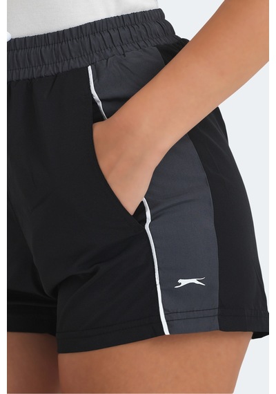 Slazenger Radek In Kadın Cepli Deniz Şortu Siyah Mayo Siyah