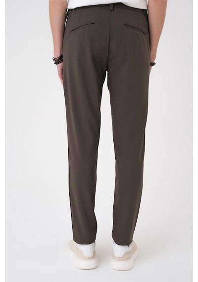 Efor Comfort Fit Beli Lastikli Toprak Jogger Pantolon P 1184 TOPRAK