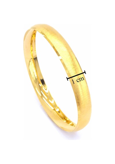 22 Ayar Altın Kaplama 10 Mm Bilezik Blz-1158 Altın