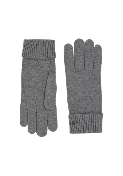 Tommy Hilfiger Essentıal Flag Glove Kadın Gri Eldiven