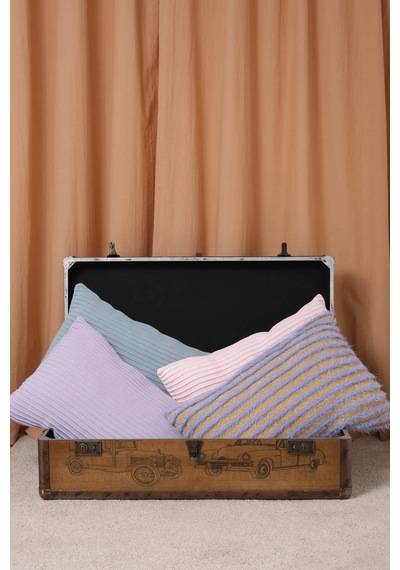 Peraluna Free Pıllow %100 Organik Pamuk Triko Yastık Kılıfı 60x40 Cm Lila - Lila