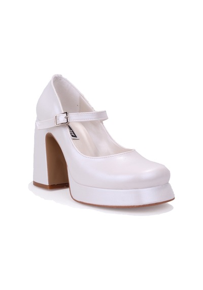 Dagoster Dza07-337565 Sedef 10 Cm Kalın Topuklu Platform Kadın Ayakkabı