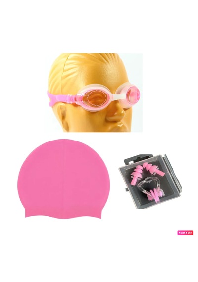 Avessa 3 Lü Yetişkin Havuz Seti Pembe 2788 Pembe - Beyaz