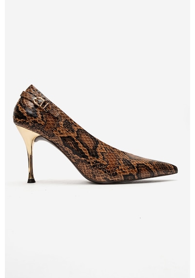 Luvi Shoes Polly Taba Multi Kadın Topuklu Ayakkabı
