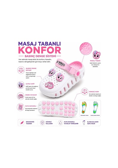 Look Life Premium Comfort Unisex Ortopedik Günlük, Masaj Tabanlı Basınç Denge Sistemli Plaj Ve Hastane Terliği Beyaz Look Life Premium Comfort Unisex Ortopedik Günlük, Masaj Tabanlı Basınç Denge Sistemli Plaj Ve Hastane Terliği Beyaz