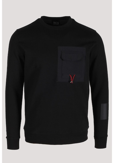 Erkek Sweatshirt Siyah Ön Cep Detaylı Relaxed Fit Double Face Crewneck Ncs Jeans 1640-siyah Siyah Erkek Sweatshirt Siyah Ön Cep Detaylı Relaxed Fit Double Face Crewneck Ncs Jeans 1640-siyah Siyah