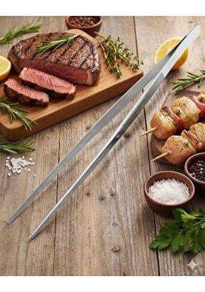 Servis Maşası 29 Cm Air Fryer & Barbekü Uyumlu, Master Chef Şef Cımbızı, Et Ve Izgara Maşası
