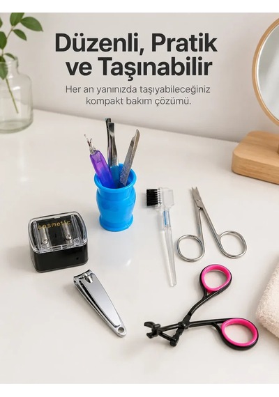 Paslanmaz Çelik Manikür Seti Tırnak Kaş Ve Kişisel Bakım Aletleri 74422402