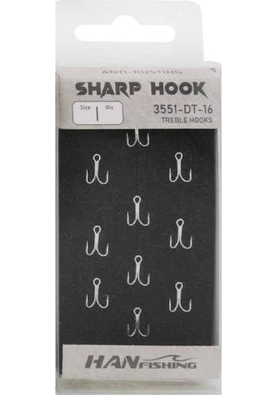 Hanfish Sharp Hook 3551 Dt Üçlü İğne No: 14