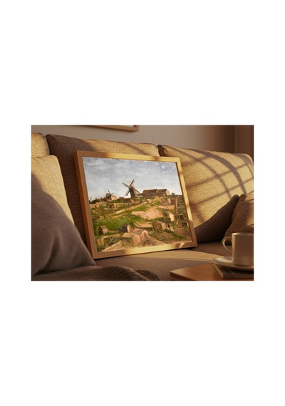 Van Gogh Van Gogh Montmartre Tepesi Çerçevesiz Poster 21x30 Cm A4 Tablo Van Gogh Post Empresyonizm