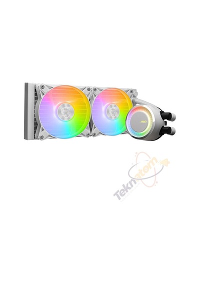 Msı 240mm Mag Corelıquıd E240 Whıte Argb Am5-1851p Sıvı Soğutmalı İşlemci Fanı Beyaz