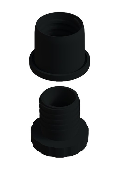 Cateksss 32 Mm İç Ayarlı Profil Pabucu Siyah - 18 Li Paket