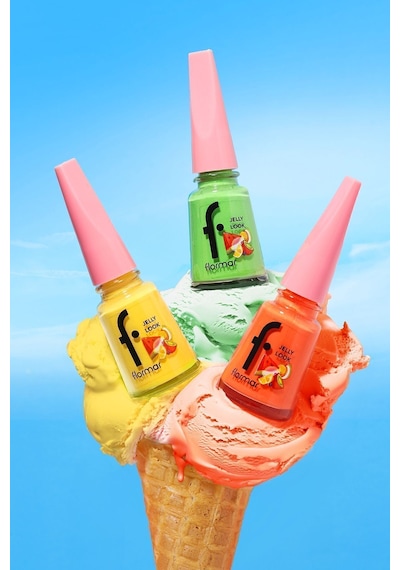Flormar Juicy Fruits Jelly Look Yüksek Pigmentli & Parlak Bitişli Jel Görünümlü Oje Jl94 Java Banana