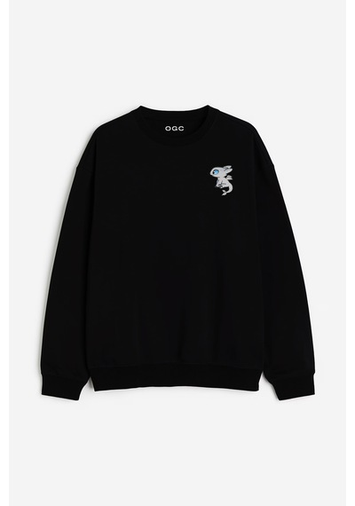 Ogc Ejderha Kombin Sweatshirt Siyah