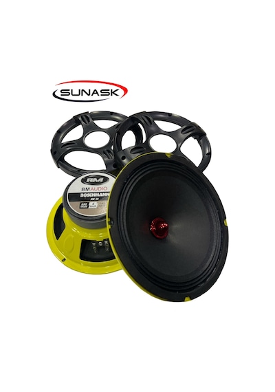 Sunask Boschmann 880 Watt 140 Rms 20cm Midrage Oto Hoparlör 2adet