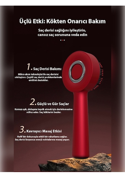 Veryfit Hairglow Şarjlı Saç Bakım Ve Masaj Tarağı